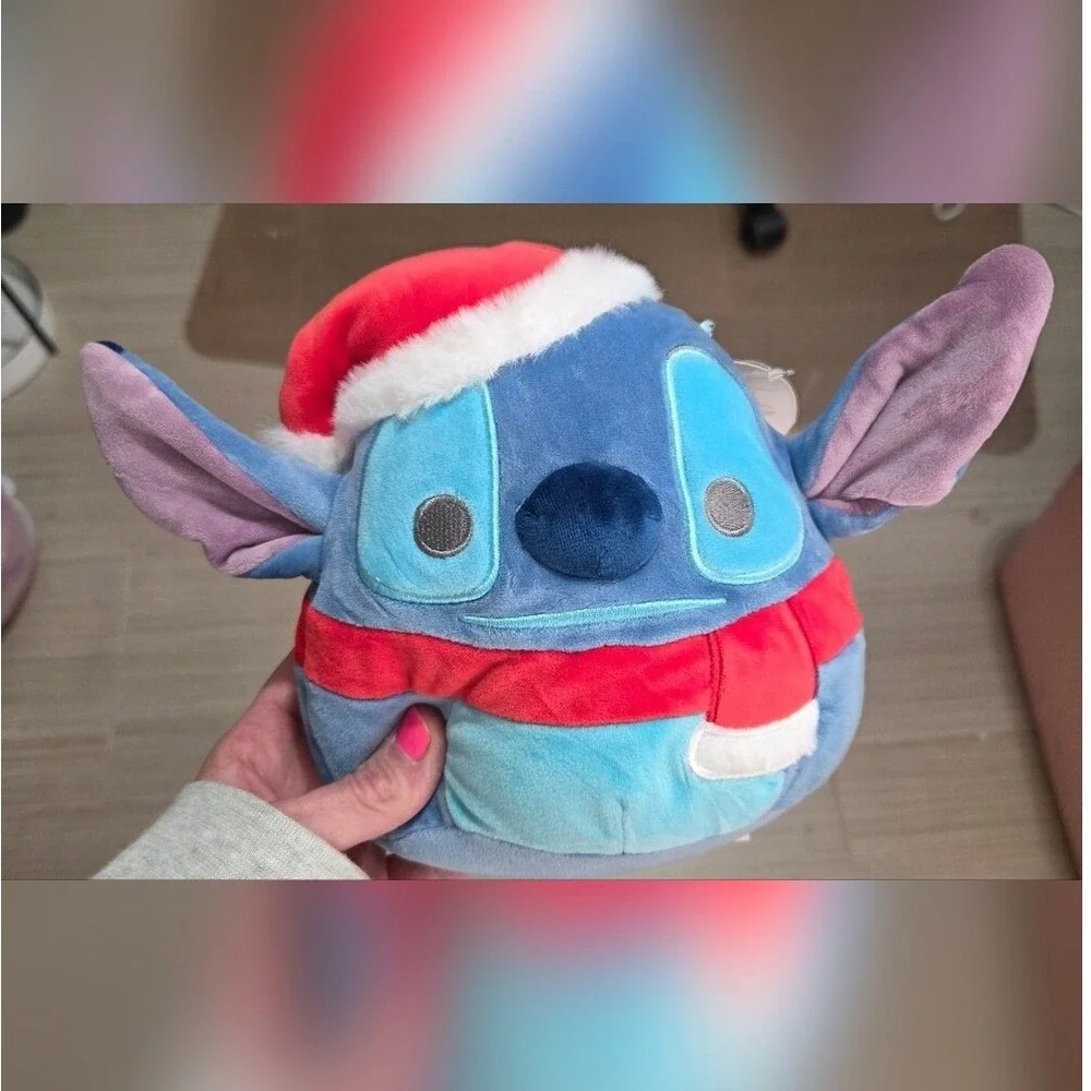Squishmallow‎ Official KellyToy Disney Stitch Christmas Holiday Plush Toy